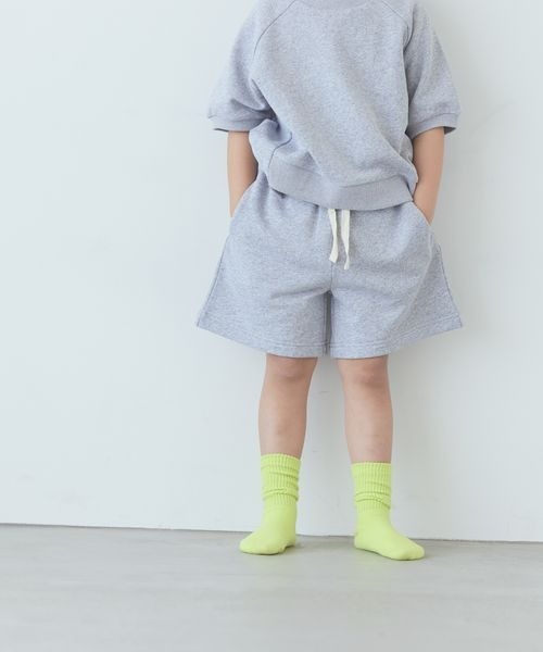 LOWRYS FARM（ローリーズファーム）の「ミニウラケショートパンツ　704152（スウェットパンツ・キッズ・パープル/グレー/グリーン・110cm/120cm/130cm/140cm/150cm）」の2枚目の写真