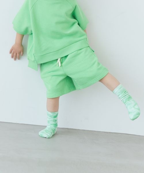 LOWRYS FARM（ローリーズファーム）の「ミニウラケショートパンツ　704152（スウェットパンツ・キッズ・パープル/グレー/グリーン・110cm/120cm/130cm/140cm/150cm）」の3枚目の写真