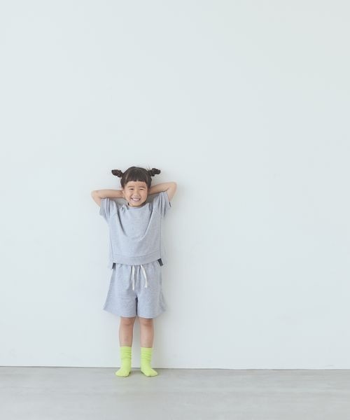 LOWRYS FARM（ローリーズファーム）の「ミニウラケショートパンツ　704152（スウェットパンツ・キッズ・パープル/グレー/グリーン・110cm/120cm/130cm/140cm/150cm）」の18枚目の写真