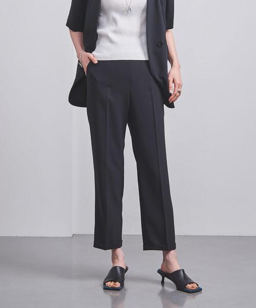 UNITED ARROWS(ユナイテッドアローズ)の「P/CU ハイウエスト ダブル パンツ(その他パンツ・レディース・ネイビー/ライム・36/38)」の2枚目の写真