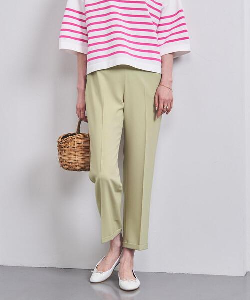 UNITED ARROWS(ユナイテッドアローズ)の「P/CU ハイウエスト ダブル パンツ(その他パンツ・レディース・ネイビー/ライム・36/38)」の8枚目の写真