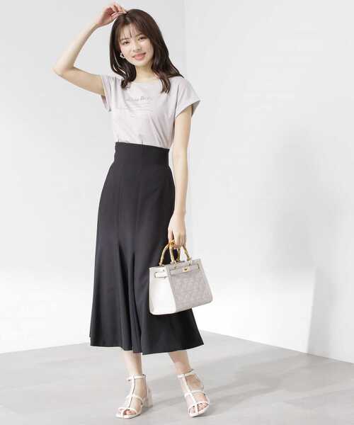 PROPORTION BODY DRESSING(プロポーションボディドレッシング)の「<E>刺繍ロゴTシャツ / 1213167501(Tシャツ/カットソー・レディース・ホワイト/ダークグレー/グレー・FREE)」の7枚目の写真