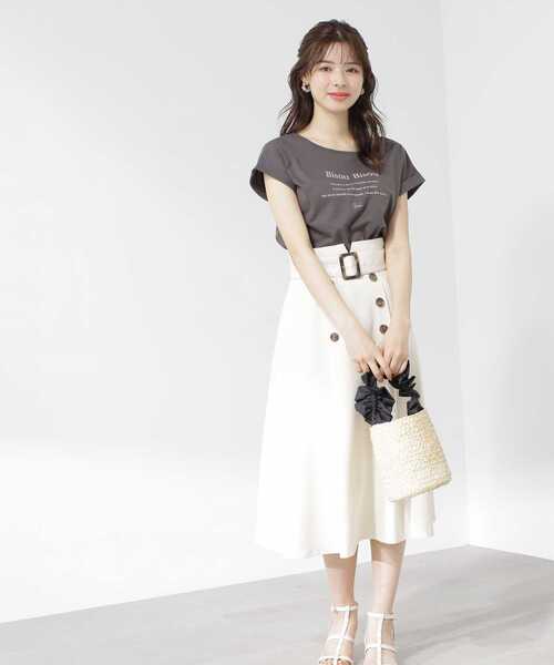 PROPORTION BODY DRESSING(プロポーションボディドレッシング)の「<E>刺繍ロゴTシャツ / 1213167501(Tシャツ/カットソー・レディース・ホワイト/ダークグレー/グレー・FREE)」の13枚目の写真