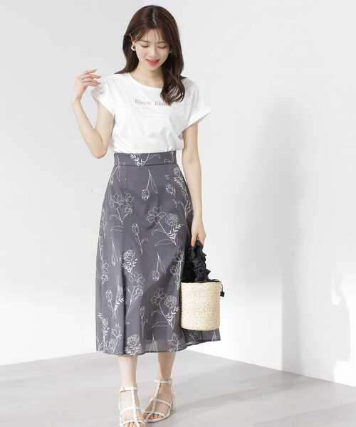 PROPORTION BODY DRESSING(プロポーションボディドレッシング)の「<E>刺繍ロゴTシャツ / 1213167501(Tシャツ/カットソー・レディース・ホワイト/ダークグレー/グレー・FREE)」の16枚目の写真