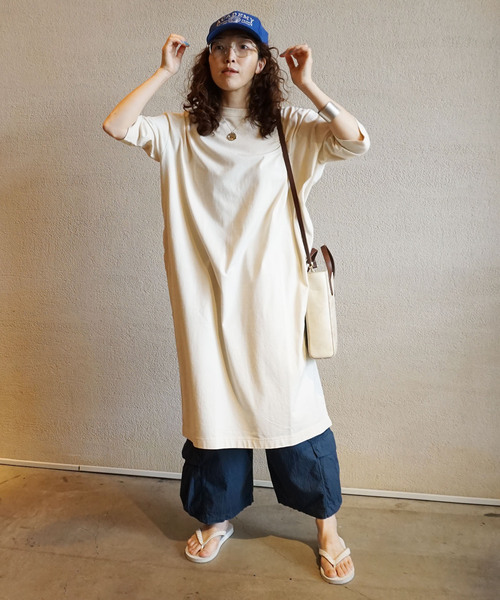JOURNAL STANDARD LUXE(ジャーナルスタンダード ラックス)の「《追加2》クラシックテンジク スタンダードクルーネックワンピース(ワンピース・レディース・ブラック/ホワイト×ホワイト・MEDIUM/SMALL)」の10枚目の写真