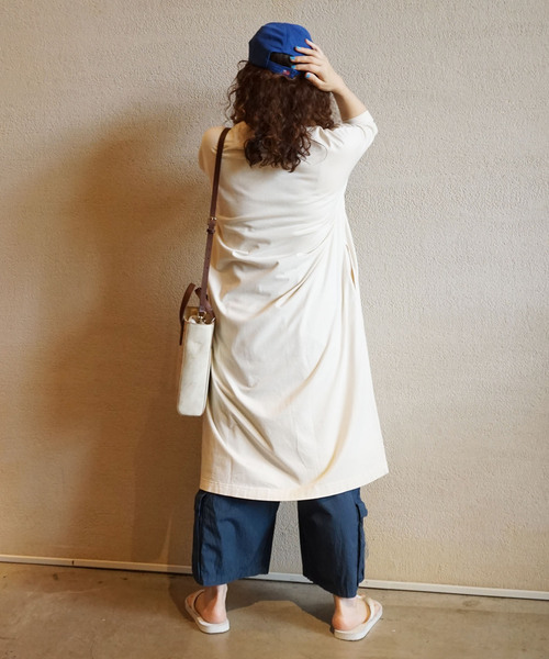 JOURNAL STANDARD LUXE(ジャーナルスタンダード ラックス)の「《追加2》クラシックテンジク スタンダードクルーネックワンピース(ワンピース・レディース・ブラック/ホワイト×ホワイト・MEDIUM/SMALL)」の12枚目の写真
