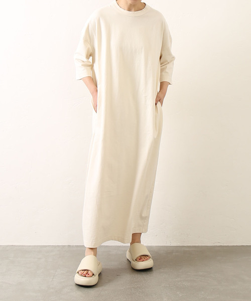 JOURNAL STANDARD LUXE(ジャーナルスタンダード ラックス)の「《追加2》クラシックテンジク スタンダードクルーネックワンピース(ワンピース・レディース・ブラック/ホワイト×ホワイト・MEDIUM/SMALL)」の19枚目の写真