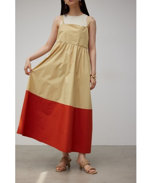 AZUL by moussy（アズールバイマウジー）の「BICOLOR CAMI ONEPIECE
