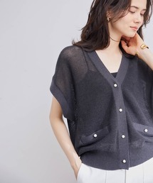 ROPE' | ペーパーヤーンミドルゲージイミテーションパールベスト(ベスト)