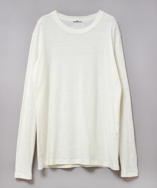 RNA-N（アールエヌエーエヌ）の「M2085 C/HEMPフライスロンT（Tシャツ/カットソー・レディース・グレー/オフホワイト/ブラック・MEDIUM）」の2枚目の写真