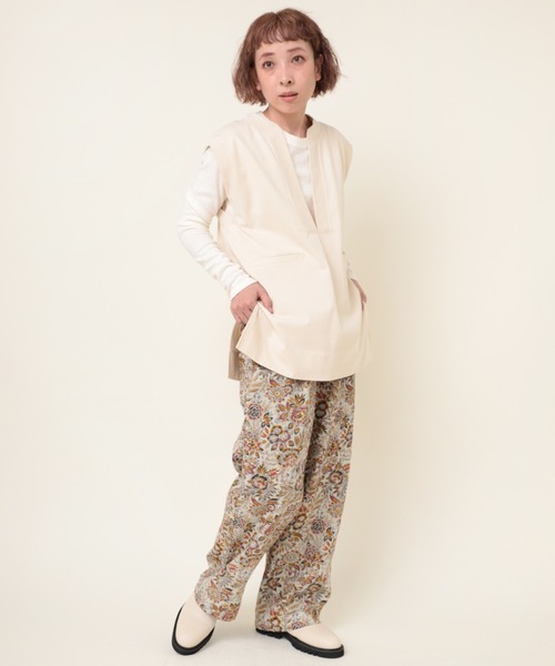 RNA-N（アールエヌエーエヌ）の「M2085 C/HEMPフライスロンT（Tシャツ/カットソー・レディース・グレー/オフホワイト/ブラック・MEDIUM）」の9枚目の写真