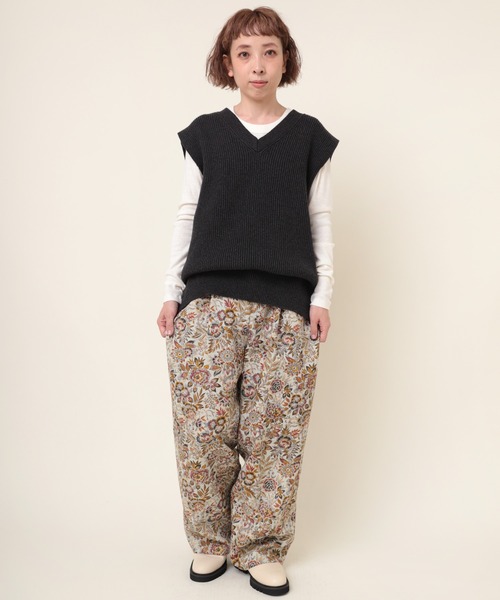 RNA-N（アールエヌエーエヌ）の「M2085 C/HEMPフライスロンT（Tシャツ/カットソー・レディース・グレー/オフホワイト/ブラック・MEDIUM）」の10枚目の写真