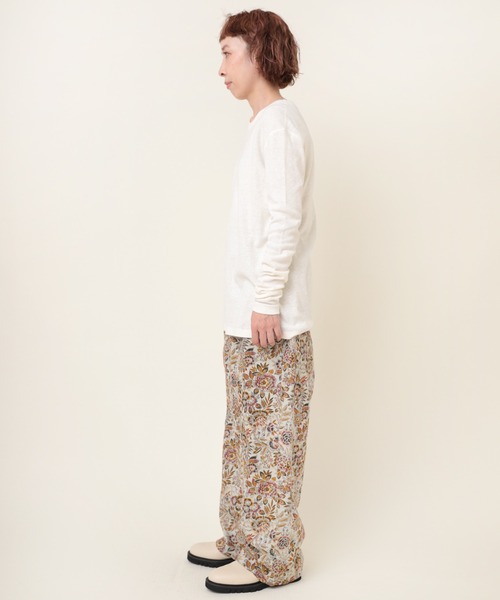 RNA-N（アールエヌエーエヌ）の「M2085 C/HEMPフライスロンT（Tシャツ/カットソー・レディース・グレー/オフホワイト/ブラック・MEDIUM）」の7枚目の写真