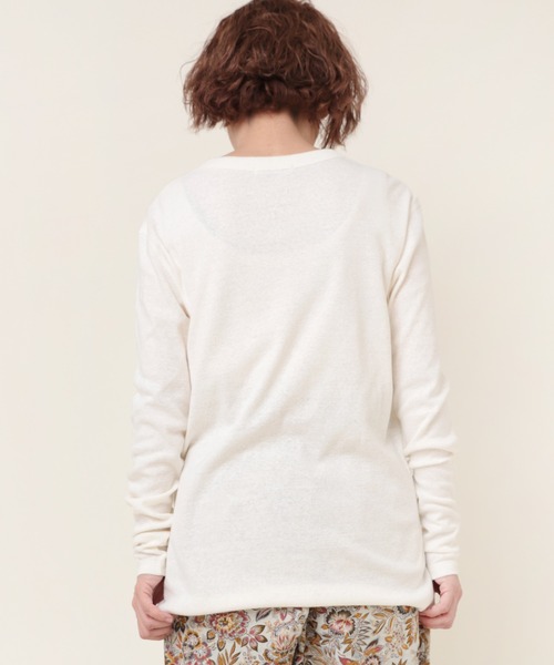 RNA-N（アールエヌエーエヌ）の「M2085 C/HEMPフライスロンT（Tシャツ/カットソー・レディース・グレー/オフホワイト/ブラック・MEDIUM）」の5枚目の写真