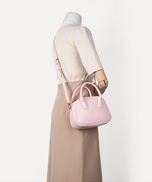 CORPUS TOKYO（コーパス トーキョー）の「ミニボストン2WAYショルダーバッグ（ショルダーバッグ・レディース・オフホワイト/シルバー/ブルー/ピンク/グリーン/ブラック・FREE）」の22枚目の写真