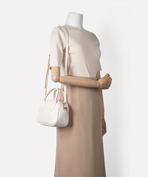 CORPUS TOKYO（コーパス トーキョー）の「ミニボストン2WAYショルダーバッグ（ショルダーバッグ・レディース・オフホワイト/シルバー/ブルー/ピンク/グリーン/ブラック・FREE）」の20枚目の写真