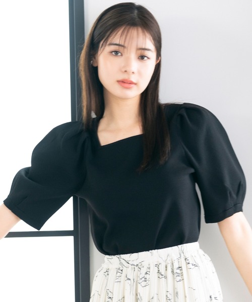 MISCH MASCH(ミッシュマッシュ)の「■2023春夏新作■タック袖2WAYニット/MM328312(ニット/セーター・レディース・ブラック/ブルー/ホワイト/モカ・M)」の3枚目の写真