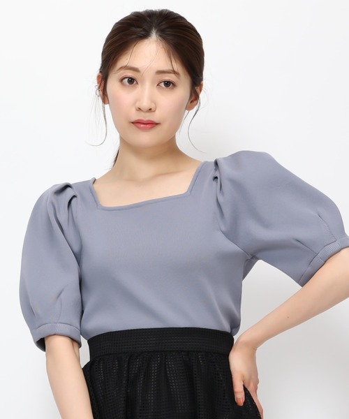 MISCH MASCH(ミッシュマッシュ)の「■2023春夏新作■タック袖2WAYニット/MM328312(ニット/セーター・レディース・ブラック/ブルー/ホワイト/モカ・M)」の14枚目の写真
