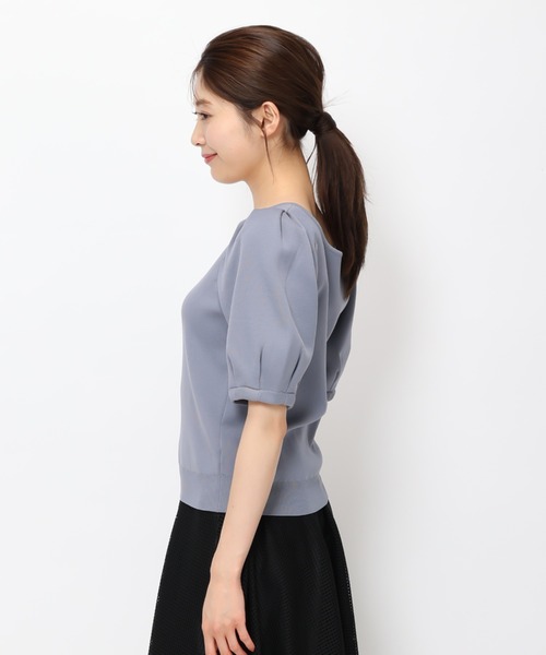 MISCH MASCH(ミッシュマッシュ)の「■2023春夏新作■タック袖2WAYニット/MM328312(ニット/セーター・レディース・ブラック/ブルー/ホワイト/モカ・M)」の12枚目の写真