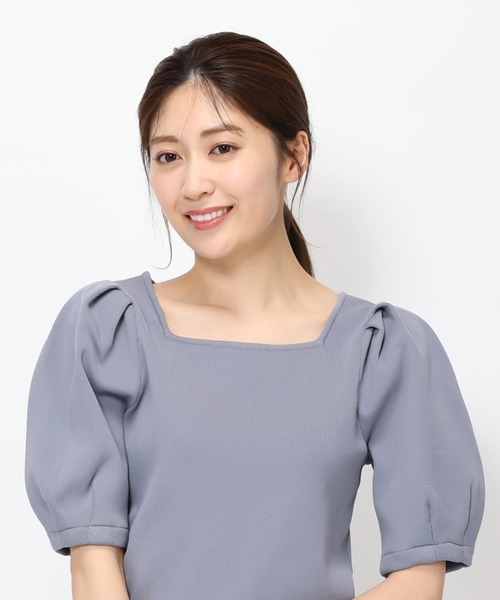 MISCH MASCH(ミッシュマッシュ)の「■2023春夏新作■タック袖2WAYニット/MM328312(ニット/セーター・レディース・ブラック/ブルー/ホワイト/モカ・M)」の16枚目の写真
