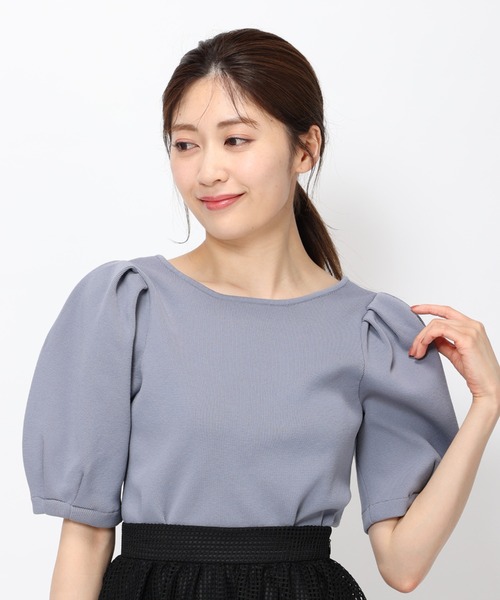 MISCH MASCH(ミッシュマッシュ)の「■2023春夏新作■タック袖2WAYニット/MM328312(ニット/セーター・レディース・ブラック/ブルー/ホワイト/モカ・M)」の15枚目の写真