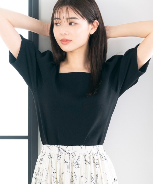 MISCH MASCH(ミッシュマッシュ)の「■2023春夏新作■タック袖2WAYニット/MM328312(ニット/セーター・レディース・ブラック/ブルー/ホワイト/モカ・M)」の9枚目の写真