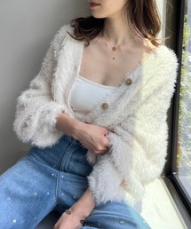 one after another NICE CLAUP | ふわモテあざと/フェザーショートカーディガン(カーディガン/ボレロ)