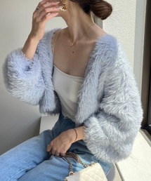 one after another NICE CLAUP | ふわモテあざと/フェザーショートカーディガン(カーディガン/ボレロ)