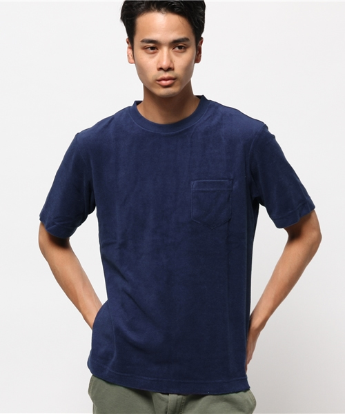 CIAOPANIC（チャオパニック）の「【Ciaopanic】　パイルTee-2（Tシャツ/カットソー・メンズ・ホワイト/ネイビー/グレー/カーキ・MEDIUM/LARGE）」の4枚目の写真