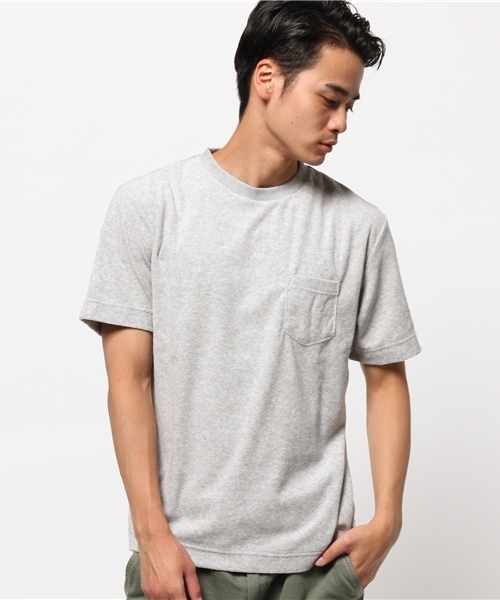 CIAOPANIC（チャオパニック）の「【Ciaopanic】　パイルTee-2（Tシャツ/カットソー・メンズ・ホワイト/ネイビー/グレー/カーキ・MEDIUM/LARGE）」の2枚目の写真