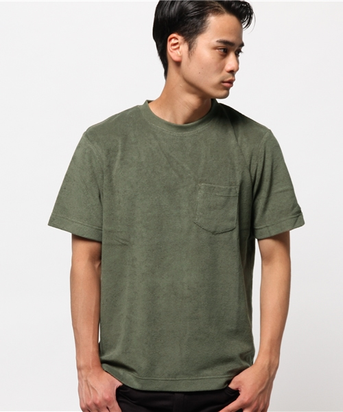 CIAOPANIC（チャオパニック）の「【Ciaopanic】　パイルTee-2（Tシャツ/カットソー・メンズ・ホワイト/ネイビー/グレー/カーキ・MEDIUM/LARGE）」の3枚目の写真