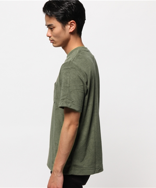 CIAOPANIC（チャオパニック）の「【Ciaopanic】　パイルTee-2（Tシャツ/カットソー・メンズ・ホワイト/ネイビー/グレー/カーキ・MEDIUM/LARGE）」の6枚目の写真