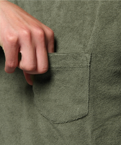 CIAOPANIC（チャオパニック）の「【Ciaopanic】　パイルTee-2（Tシャツ/カットソー・メンズ・ホワイト/ネイビー/グレー/カーキ・MEDIUM/LARGE）」の10枚目の写真