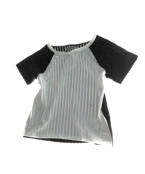 DISCHORDSOUND（ディスコードサウンド）の「【DISCHORDSOUND 】ニット コンビ クロップ Tシャツ / KNIT COMBI CROP TEE（Tシャツ/カットソー・レディース・ホワイト/ブラック/グレー/モカ・FREE）」の17枚目の写真