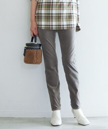【洗える】23区DENIM ベルベットストレッチ スキニーパンツ