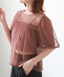 archives | クロップドインナー付バルーンチュールＴＯＰＳ(Tシャツ/カットソー)