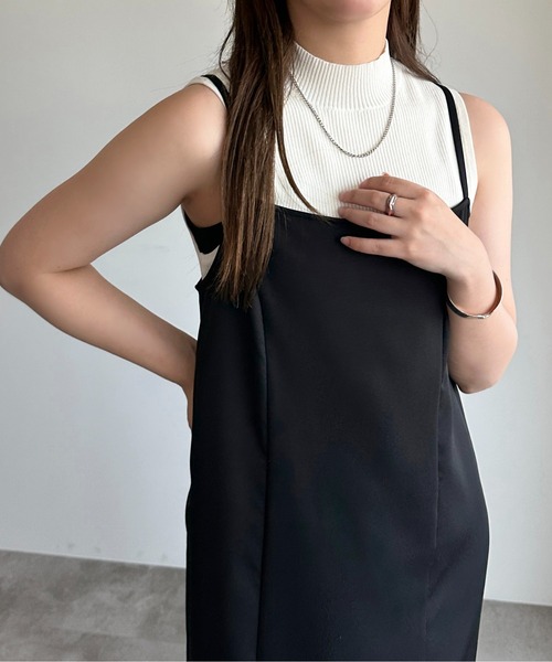 apres jour mignon(アプレジュールミニョン)の「クロップドハイネックトップス【ZOZOTOWN限定アイテム】(ニット/セーター・レディース・パープル/ブラック/オフホワイト・X-LARGE/フリー)」の1枚目の写真