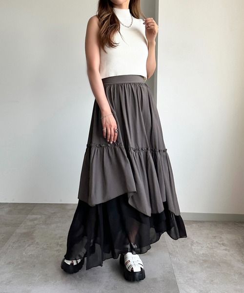 apres jour mignon(アプレジュールミニョン)の「クロップドハイネックトップス【ZOZOTOWN限定アイテム】(ニット/セーター・レディース・パープル/ブラック/オフホワイト・X-LARGE/フリー)」の16枚目の写真