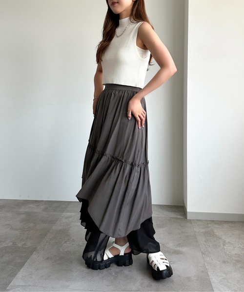apres jour mignon(アプレジュールミニョン)の「クロップドハイネックトップス【ZOZOTOWN限定アイテム】(ニット/セーター・レディース・パープル/ブラック/オフホワイト・X-LARGE/フリー)」の17枚目の写真