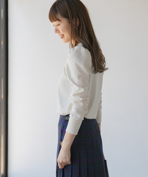 URBAN RESEARCH Sonny Label（アーバンリサーチサニーレーベル）の「コンパクトパフスリーブプルオーバー（Tシャツ/カットソー・レディース・ベージュ系その他/ブラック/オフホワイト・FREE）」の7枚目の写真