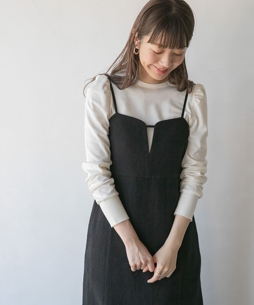 URBAN RESEARCH Sonny Label（アーバンリサーチサニーレーベル）の「コンパクトパフスリーブプルオーバー（Tシャツ/カットソー・レディース・ベージュ系その他/ブラック/オフホワイト・FREE）」の16枚目の写真