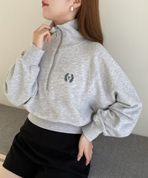 one after another NICE CLAUP | ハーフジップワンポイント刺繍スウェット【ZOZO限定商品】(スウェット)
