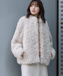 Munich | カーリーフェイクファーコクーンブルゾン(ブルゾン)