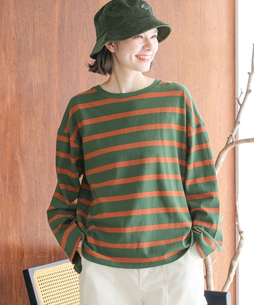 niko and...（ニコアンド）の「COLORマイスターBIGロンTEE（Tシャツ/カットソー・レディース・オフホワイト/ブルー/アイボリー/ブラック/レッド/グリーン・BIG(L)/MEDIUM）」の5枚目の写真