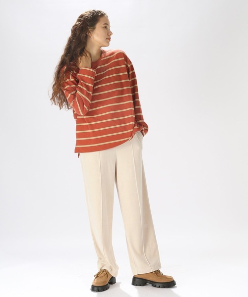 niko and...（ニコアンド）の「COLORマイスターBIGロンTEE（Tシャツ/カットソー・レディース・オフホワイト/ブルー/アイボリー/ブラック/レッド/グリーン・BIG(L)/MEDIUM）」の11枚目の写真