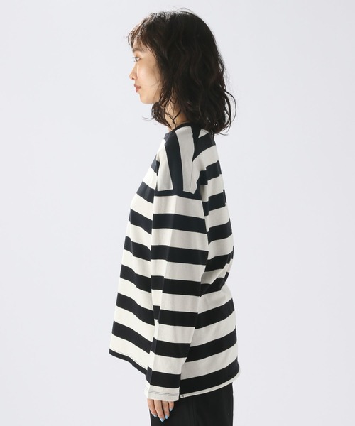 niko and...（ニコアンド）の「COLORマイスターBIGロンTEE（Tシャツ/カットソー・レディース・オフホワイト/ブルー/アイボリー/ブラック/レッド/グリーン・BIG(L)/MEDIUM）」の19枚目の写真