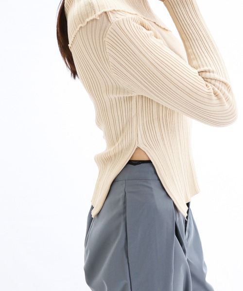 gossip！ロサンゼルス（ゴシップロサンゼルス）の「オフショル スムースカットソー（Tシャツ/カットソー・レディース・オフホワイト/ブラック/ホワイト/パープル・FREE）」の17枚目の写真