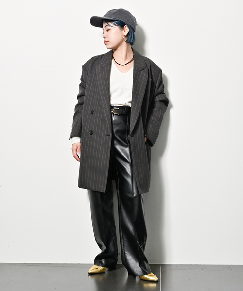 cityshop シティショップ　フェイクレザーパンツ　ブラック CITYSHOP（シティーショップ）の「FAUX LEATHER パンツ（その他