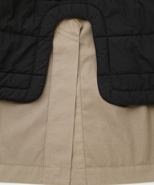 MHL.(エムエイチエル)の「PROOFED COTTON NYLON TWILL(ステンカラーコート・レディース・ベージュ/ネイビー系1・1/0/2/3)」の6枚目の写真