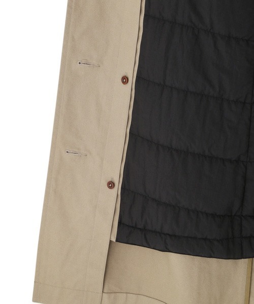 MHL.(エムエイチエル)の「PROOFED COTTON NYLON TWILL(ステンカラーコート・レディース・ベージュ/ネイビー系1・1/0/2/3)」の7枚目の写真